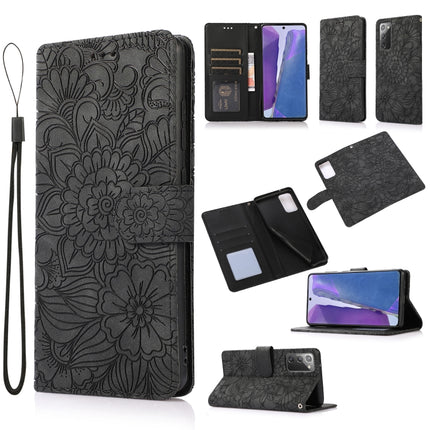 Skin Feel Embossed Sunflower Horizontal Flip Leather Case with Holder & Card Slots & Wallet & Lanyard, For Samsung Galaxy S21 5G, For Samsung Galaxy S21 FE, For Samsung Galaxy A21s, For Samsung Galaxy Note20