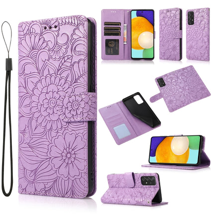 Skin Feel Embossed Sunflower Horizontal Flip Leather Case with Holder & Card Slots & Wallet & Lanyard, For Samsung Galaxy 5G / 4G, For Samsung Galaxy A72 5G / 4G, For Samsung Galaxy S20+, For Samsung Galaxy Note10+