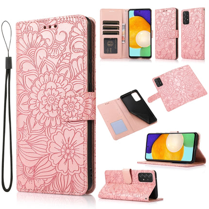 Skin Feel Embossed Sunflower Horizontal Flip Leather Case with Holder & Card Slots & Wallet & Lanyard, For Samsung Galaxy 5G / 4G, For Samsung Galaxy A72 5G / 4G, For Samsung Galaxy S20+, For Samsung Galaxy Note10+