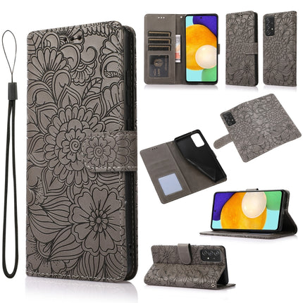 Skin Feel Embossed Sunflower Horizontal Flip Leather Case with Holder & Card Slots & Wallet & Lanyard, For Samsung Galaxy 5G / 4G, For Samsung Galaxy A72 5G / 4G, For Samsung Galaxy S20+, For Samsung Galaxy Note10+