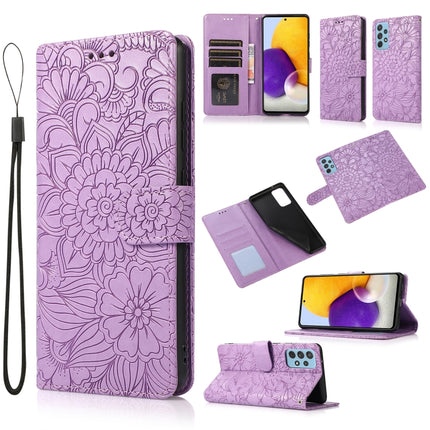 Skin Feel Embossed Sunflower Horizontal Flip Leather Case with Holder & Card Slots & Wallet & Lanyard, For Samsung Galaxy 5G / 4G, For Samsung Galaxy A72 5G / 4G, For Samsung Galaxy S20+, For Samsung Galaxy Note10+