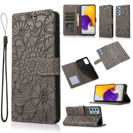 Skin Feel Embossed Sunflower Horizontal Flip Leather Case with Holder & Card Slots & Wallet & Lanyard, For Samsung Galaxy 5G / 4G, For Samsung Galaxy A72 5G / 4G, For Samsung Galaxy S20+, For Samsung Galaxy Note10+