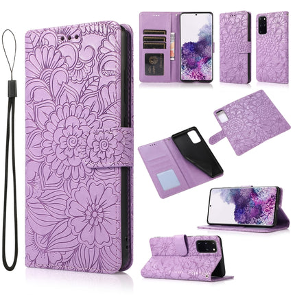Skin Feel Embossed Sunflower Horizontal Flip Leather Case with Holder & Card Slots & Wallet & Lanyard, For Samsung Galaxy 5G / 4G, For Samsung Galaxy A72 5G / 4G, For Samsung Galaxy S20+, For Samsung Galaxy Note10+