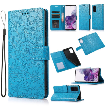 Skin Feel Embossed Sunflower Horizontal Flip Leather Case with Holder & Card Slots & Wallet & Lanyard, For Samsung Galaxy 5G / 4G, For Samsung Galaxy A72 5G / 4G, For Samsung Galaxy S20+, For Samsung Galaxy Note10+