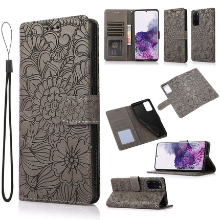 Skin Feel Embossed Sunflower Horizontal Flip Leather Case with Holder & Card Slots & Wallet & Lanyard, For Samsung Galaxy 5G / 4G, For Samsung Galaxy A72 5G / 4G, For Samsung Galaxy S20+, For Samsung Galaxy Note10+