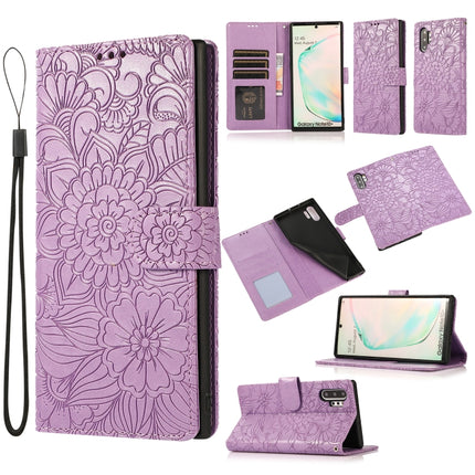 Skin Feel Embossed Sunflower Horizontal Flip Leather Case with Holder & Card Slots & Wallet & Lanyard, For Samsung Galaxy 5G / 4G, For Samsung Galaxy A72 5G / 4G, For Samsung Galaxy S20+, For Samsung Galaxy Note10+