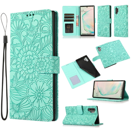 Skin Feel Embossed Sunflower Horizontal Flip Leather Case with Holder & Card Slots & Wallet & Lanyard, For Samsung Galaxy 5G / 4G, For Samsung Galaxy A72 5G / 4G, For Samsung Galaxy S20+, For Samsung Galaxy Note10+