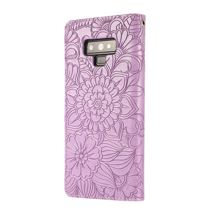 Skin Feel Embossed Sunflower Horizontal Flip Leather Case with Holder & Card Slots & Wallet & Lanyard, For Samsung Galaxy Note9, For Samsung Galaxy Note20 Ultra, For Samsung Galaxy S20 Ultra, For Samsung Galaxy S21 Ultra 5G
