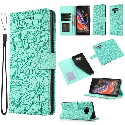 Skin Feel Embossed Sunflower Horizontal Flip Leather Case with Holder & Card Slots & Wallet & Lanyard, For Samsung Galaxy Note9, For Samsung Galaxy Note20 Ultra, For Samsung Galaxy S20 Ultra, For Samsung Galaxy S21 Ultra 5G