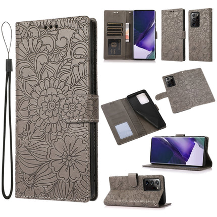 Skin Feel Embossed Sunflower Horizontal Flip Leather Case with Holder & Card Slots & Wallet & Lanyard, For Samsung Galaxy Note9, For Samsung Galaxy Note20 Ultra, For Samsung Galaxy S20 Ultra, For Samsung Galaxy S21 Ultra 5G