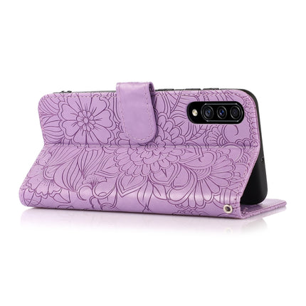 Skin Feel Embossed Sunflower Horizontal Flip Leather Case with Holder & Card Slots & Wallet & Lanyard, For Samsung Galaxy A30s, For Samsung Galaxy A50s, For Samsung Galaxy A70s, For Samsung Galaxy S10