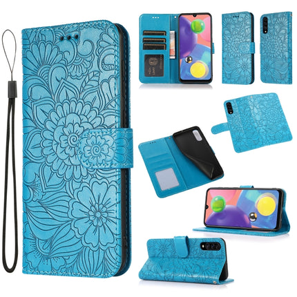 Skin Feel Embossed Sunflower Horizontal Flip Leather Case with Holder & Card Slots & Wallet & Lanyard, For Samsung Galaxy A30s, For Samsung Galaxy A50s, For Samsung Galaxy A70s, For Samsung Galaxy S10