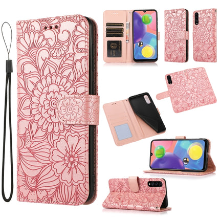 Skin Feel Embossed Sunflower Horizontal Flip Leather Case with Holder & Card Slots & Wallet & Lanyard, For Samsung Galaxy A30s, For Samsung Galaxy A50s, For Samsung Galaxy A70s, For Samsung Galaxy S10