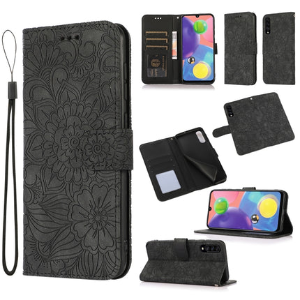 Skin Feel Embossed Sunflower Horizontal Flip Leather Case with Holder & Card Slots & Wallet & Lanyard, For Samsung Galaxy A30s, For Samsung Galaxy A50s, For Samsung Galaxy A70s, For Samsung Galaxy S10