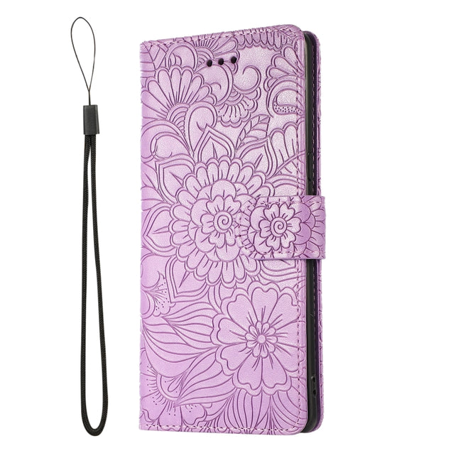 Skin Feel Embossed Sunflower Horizontal Flip Leather Case with Holder & Card Slots & Wallet & Lanyard, For Samsung Galaxy Note8, For Samsung Galaxy J6, For Samsung Galaxy A5 (2017), For Samsung Galaxy J8