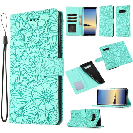 Skin Feel Embossed Sunflower Horizontal Flip Leather Case with Holder & Card Slots & Wallet & Lanyard, For Samsung Galaxy Note8, For Samsung Galaxy J6, For Samsung Galaxy A5 (2017), For Samsung Galaxy J8