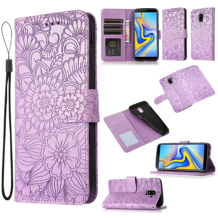 Skin Feel Embossed Sunflower Horizontal Flip Leather Case with Holder & Card Slots & Wallet & Lanyard, For Samsung Galaxy Note8, For Samsung Galaxy J6, For Samsung Galaxy A5 (2017), For Samsung Galaxy J8