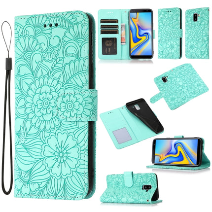 Skin Feel Embossed Sunflower Horizontal Flip Leather Case with Holder & Card Slots & Wallet & Lanyard, For Samsung Galaxy Note8, For Samsung Galaxy J6, For Samsung Galaxy A5 (2017), For Samsung Galaxy J8
