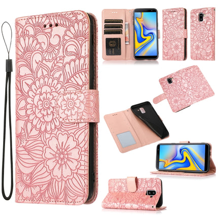 Skin Feel Embossed Sunflower Horizontal Flip Leather Case with Holder & Card Slots & Wallet & Lanyard, For Samsung Galaxy Note8, For Samsung Galaxy J6, For Samsung Galaxy A5 (2017), For Samsung Galaxy J8