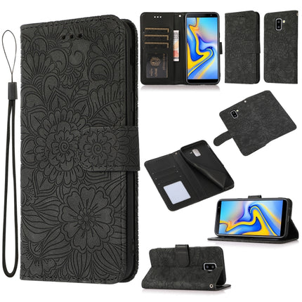 Skin Feel Embossed Sunflower Horizontal Flip Leather Case with Holder & Card Slots & Wallet & Lanyard, For Samsung Galaxy Note8, For Samsung Galaxy J6, For Samsung Galaxy A5 (2017), For Samsung Galaxy J8