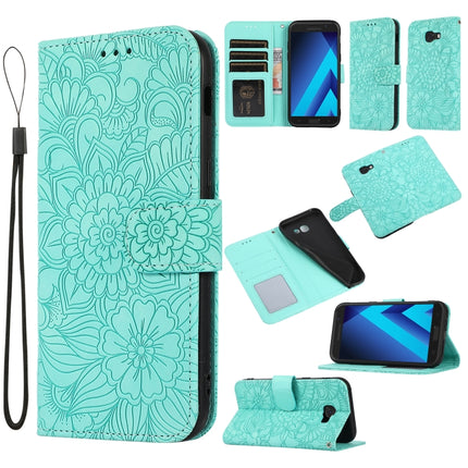 Skin Feel Embossed Sunflower Horizontal Flip Leather Case with Holder & Card Slots & Wallet & Lanyard, For Samsung Galaxy Note8, For Samsung Galaxy J6, For Samsung Galaxy A5 (2017), For Samsung Galaxy J8
