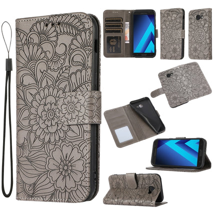 Skin Feel Embossed Sunflower Horizontal Flip Leather Case with Holder & Card Slots & Wallet & Lanyard, For Samsung Galaxy Note8, For Samsung Galaxy J6, For Samsung Galaxy A5 (2017), For Samsung Galaxy J8