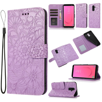 Skin Feel Embossed Sunflower Horizontal Flip Leather Case with Holder & Card Slots & Wallet & Lanyard, For Samsung Galaxy Note8, For Samsung Galaxy J6, For Samsung Galaxy A5 (2017), For Samsung Galaxy J8