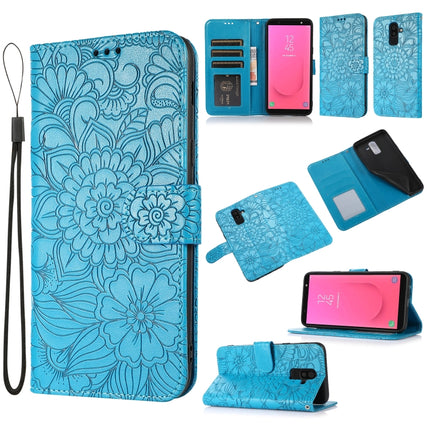 Skin Feel Embossed Sunflower Horizontal Flip Leather Case with Holder & Card Slots & Wallet & Lanyard, For Samsung Galaxy Note8, For Samsung Galaxy J6, For Samsung Galaxy A5 (2017), For Samsung Galaxy J8