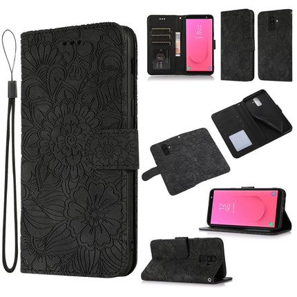 Skin Feel Embossed Sunflower Horizontal Flip Leather Case with Holder & Card Slots & Wallet & Lanyard, For Samsung Galaxy Note8, For Samsung Galaxy J6, For Samsung Galaxy A5 (2017), For Samsung Galaxy J8