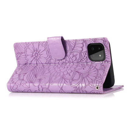 Skin Feel Embossed Sunflower Horizontal Flip Leather Case with Holder & Card Slots & Wallet & Lanyard, For Samsung Galaxy A22 5G, For Samsung Galaxy A51