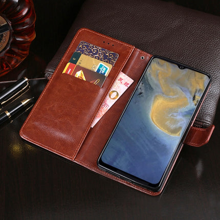 idewei Crazy Horse Texture Horizontal Flip Leather Case with Holder & Card Slots & Wallet, For ZTE Blade A51, For ZTE Blade A71
