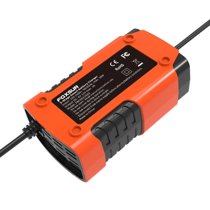 FOXSUR 2A / 6V / 12V Car / Motorcycle 3-stage Full Smart Battery Charger, 2A, US Plug, 2A, EU Plug, 2A, JP Plug, 2A, UK Plug