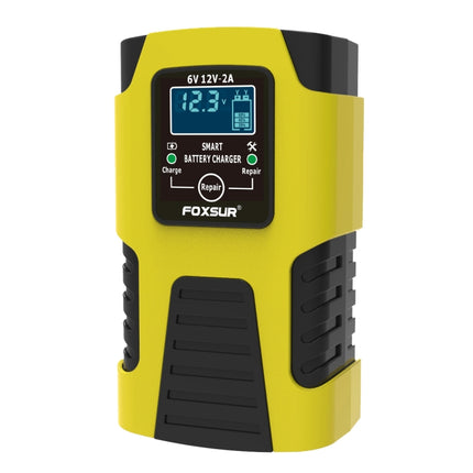 FOXSUR 2A / 6V / 12V Car / Motorcycle 3-stage Full Smart Battery Charger, 2A, US Plug, 2A, EU Plug, 2A, JP Plug, 2A, UK Plug