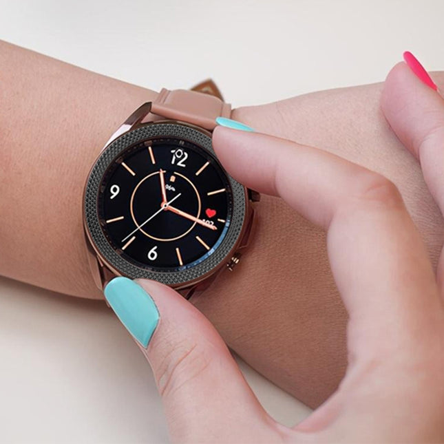 Smart Watch Rhombus Texture Bezel Ring, For Samsung Galaxy Watch 3 41mm, For Samsung Galaxy Watch 3 45mm