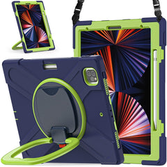 Silicone + PC Protective Case with Holder & Shoulder Strap, For iPad Pro 12.9 2022 / 2021, For Amazon Kindle Fire HD 10 2021