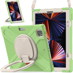 Silicone + PC Protective Case with Holder & Shoulder Strap, For iPad Pro 12.9 2022 / 2021, For Amazon Kindle Fire HD 10 2021