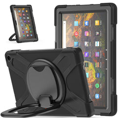 Silicone + PC Protective Case with Holder & Shoulder Strap, For iPad Pro 12.9 2022 / 2021, For Amazon Kindle Fire HD 10 2021