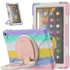 Silicone + PC Protective Case with Holder & Shoulder Strap, For iPad Pro 12.9 2022 / 2021, For Amazon Kindle Fire HD 10 2021