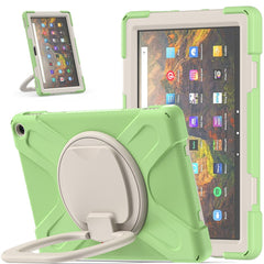 Silicone + PC Protective Case with Holder & Shoulder Strap, For iPad Pro 12.9 2022 / 2021, For Amazon Kindle Fire HD 10 2021