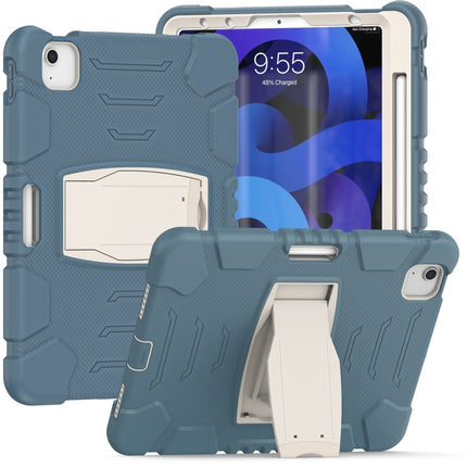3-lagiger Schutzbildschirmrahmen + PC + stoßfeste Silikon-Kombinationshülle mit Halterung, für iPad Pro 11 2022/2021/2020/2018, für iPad Air 4 10,9 Zoll 2020