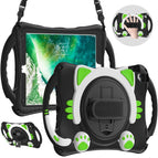 For iPad 9.7 2018 / 2017 / Air / Air 2 / Pro 9.7 / Black Green