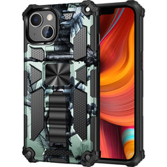 Camouflage Armor Shockproof TPU + PC Magnetic Protective Case with Holder, For iPhone 13 Pro Max, For iPhone 13, For iPhone 13 Pro, For iPhone 13 mini, For Motorola Moto G Stylus 5G, For OnePlus Nord N200 5G