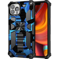 Camouflage Armor Shockproof TPU + PC Magnetic Protective Case with Holder, For iPhone 13 Pro Max, For iPhone 13, For iPhone 13 Pro, For iPhone 13 mini, For Motorola Moto G Stylus 5G, For OnePlus Nord N200 5G