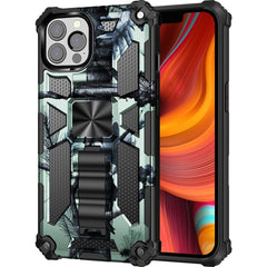 Camouflage Armor Shockproof TPU + PC Magnetic Protective Case with Holder, For iPhone 13 Pro Max, For iPhone 13, For iPhone 13 Pro, For iPhone 13 mini, For Motorola Moto G Stylus 5G, For OnePlus Nord N200 5G