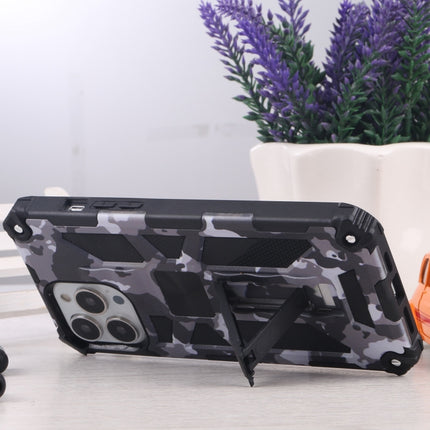 Camouflage Armor Stoßfeste TPU + PC Magnetische Schutzhülle mit Halterung, Für iPhone 13 Pro Max, Für iPhone 13, Für iPhone 13 Pro, Für iPhone 13 mini, Für Motorola Moto G Stylus 5G, Für OnePlus Nord N200 5G