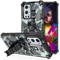 Camouflage Armor Shockproof TPU + PC Magnetic Protective Case with Holder, For iPhone 13 Pro Max, For iPhone 13, For iPhone 13 Pro, For iPhone 13 mini, For Motorola Moto G Stylus 5G, For OnePlus Nord N200 5G