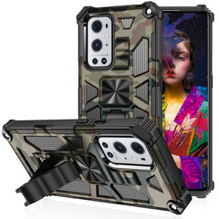 Camouflage Armor Shockproof TPU + PC Magnetic Protective Case with Holder, For iPhone 13 Pro Max, For iPhone 13, For iPhone 13 Pro, For iPhone 13 mini, For Motorola Moto G Stylus 5G, For OnePlus Nord N200 5G