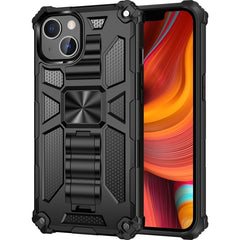 Armor Shockproof TPU + PC Magnetic Protective Case with Holder, For iPhone 13 mini, For iPhone 13, For iPhone 13 Pro, For iPhone 13 Pro Max