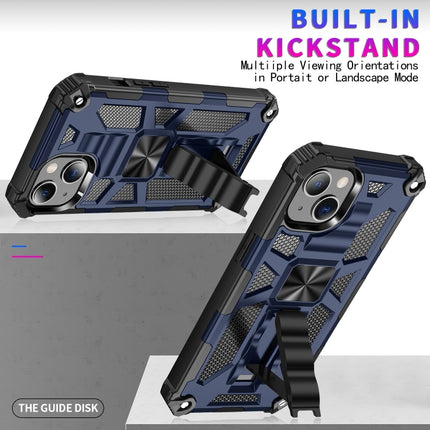 Armor Stoßfeste TPU + PC Magnetische Schutzhülle mit Halterung, Für iPhone 13 mini, Für iPhone 13, Für iPhone 13 Pro, Für iPhone 13 Pro Max
