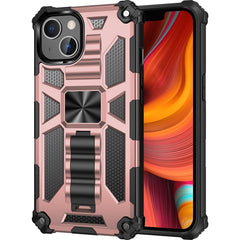 Armor Shockproof TPU + PC Magnetic Protective Case with Holder, For iPhone 13 mini, For iPhone 13, For iPhone 13 Pro, For iPhone 13 Pro Max